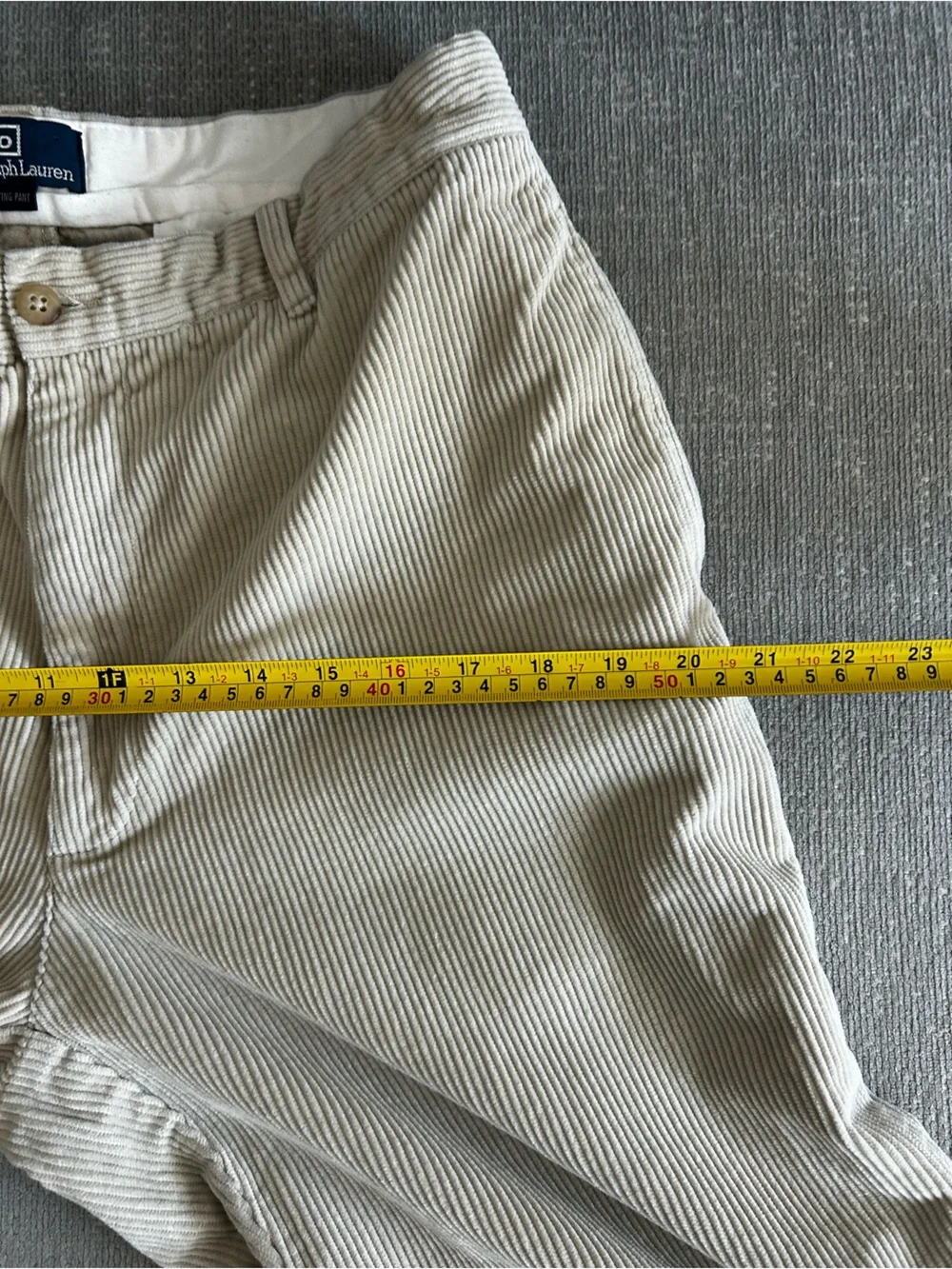 Vintage Polo Ralph Lauren Corduroy Pants Men’s Size 34/34 Beige
